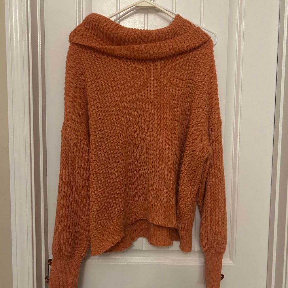 Orange Knit Sweater